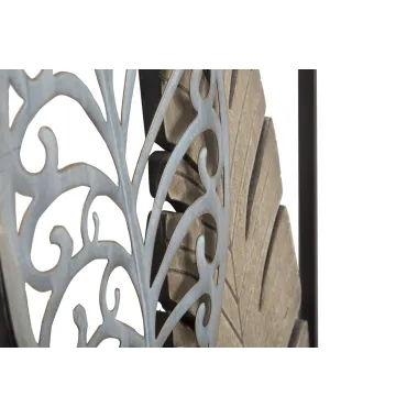 Panel ze stali i drewna Liście -B- 30,5 x 2,5 x 99,5 cm